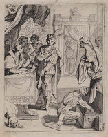 KG 17092b
<br/>
Titelblad: de verloren zoon ontvangt zijn erfdeel
<br/>
<em>anoniem NL (17de eeuw)</em>